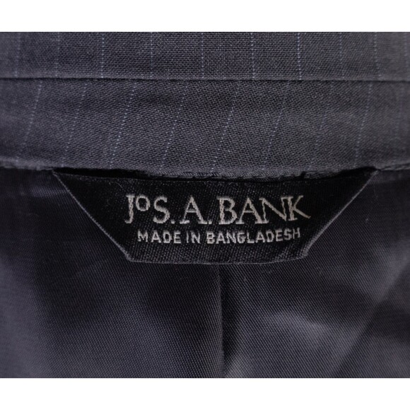 Jos A Bank 2-Pc Stripped Gray Suit Jacket Blazer Jacket Size 41R/S Pants 34X31 - Picture 14 of 16